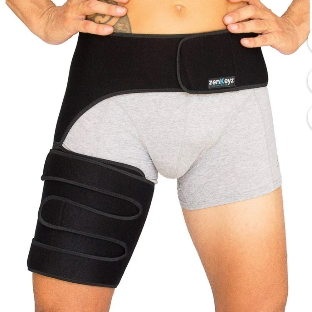 ZENKEYZ, Groin Support and Hip Brace for Women & Men, Copper Compression